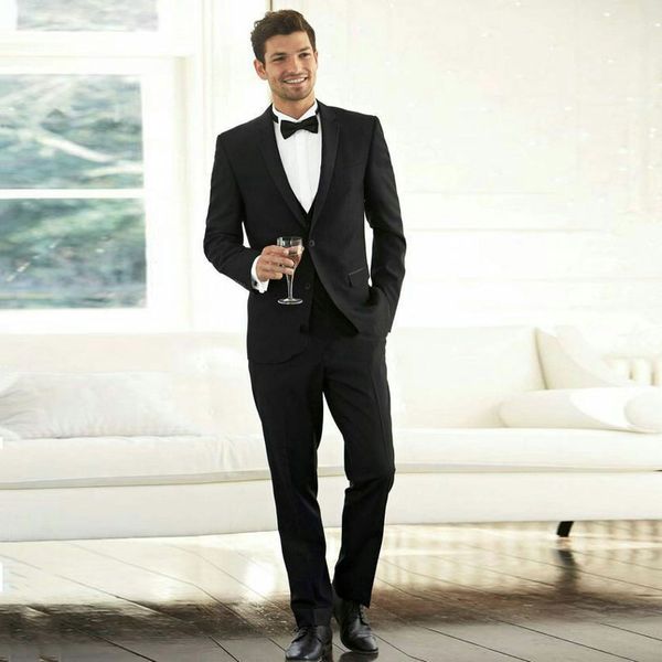 

formal black men suits for wedding groom tuxedos 2piece bridegroom outfit slim fit terno masculino groomsmen blazers costume homme, Black;gray