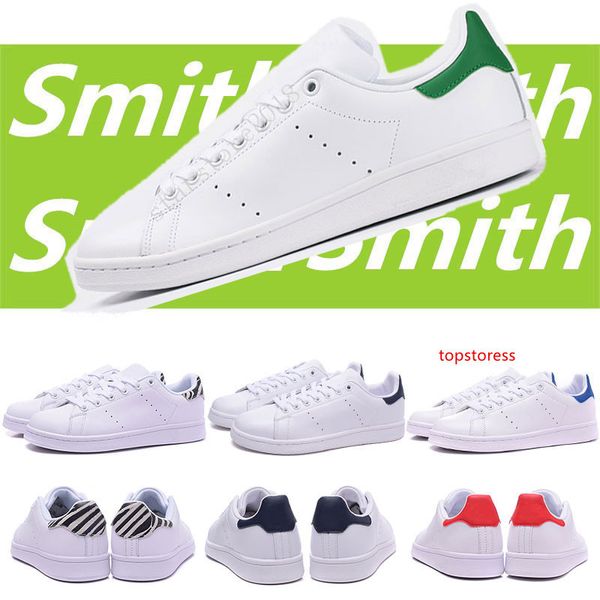 

designer shoes smith men women stan shoes black white red blue silver pink smith sneakers casual shoes leathe size 36-45