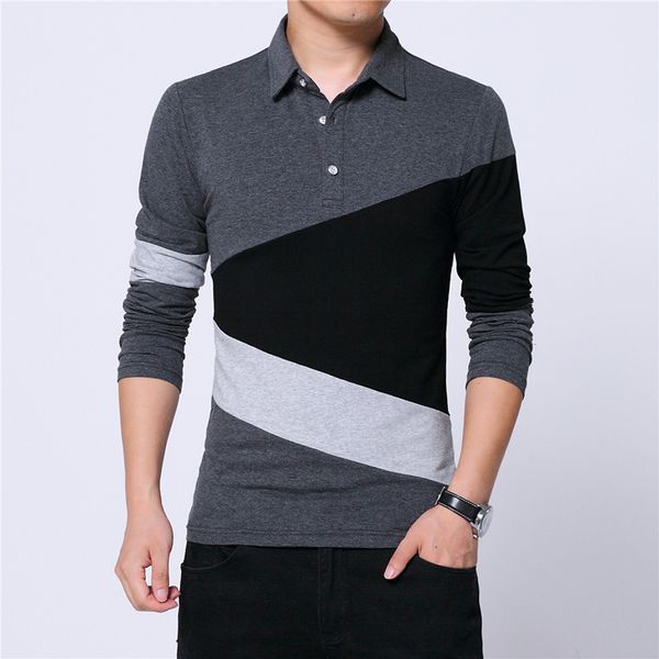 

2020 autumn t-shirts men fashion long sleeve t shirt men cotton color patchwork tees oversized 5xl, White;black