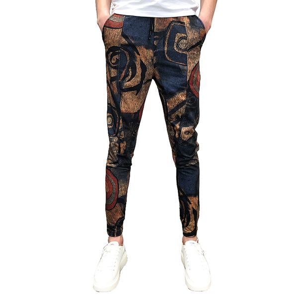 

личность печать joggers брюки мужские summer streetwear мужской hip hop повседневная шаровары pantalon homme moletom мужчина для, Black