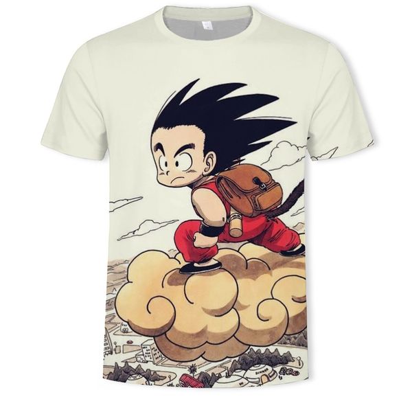 

mens designer dragon ball wukong men round-neck short-sleeved t-shirt, White;black