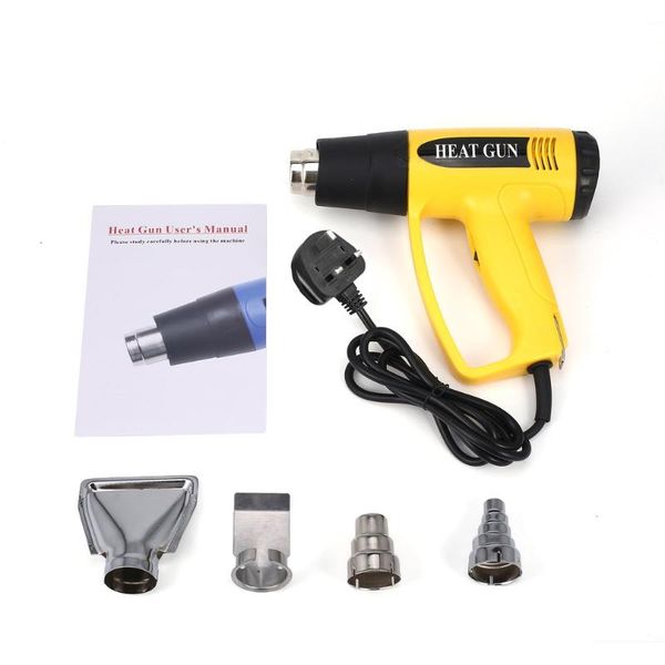 

620b 2000w uk plug digital lcd electric air heat gun temperature fan adjustable shrink paint stripper rework diy tool nozzle