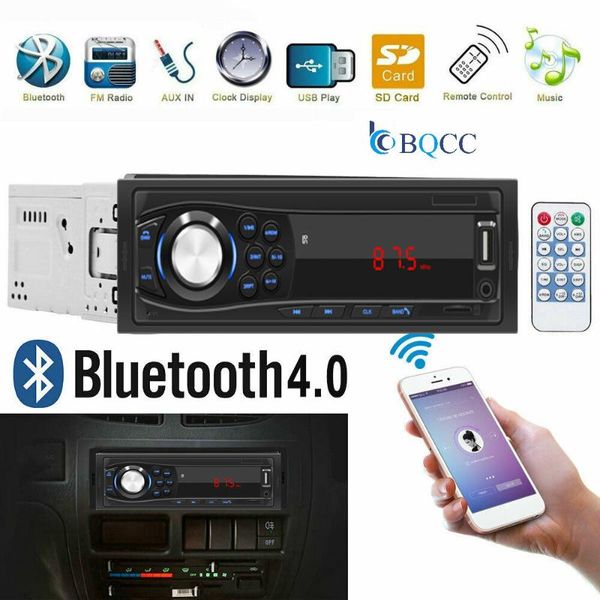 

single 1din receiver car 12v bluetooth car radio hands-mp3 / usb / sd aux fm radio