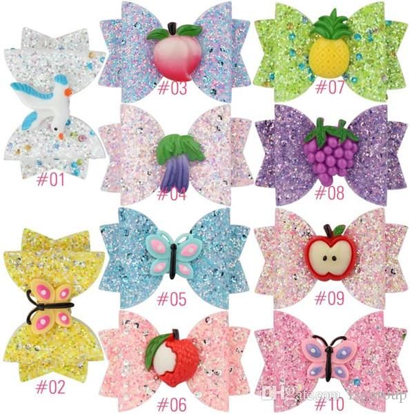 Free Dhl Shipping About 3 5inch Kids Girls Hair Barrettes Fruits