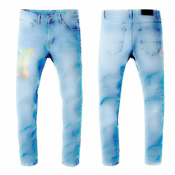 

fashionable mens designer jeans with skinny jeans,arn38 washed blue elastic pants, slim pants, sellers fashion