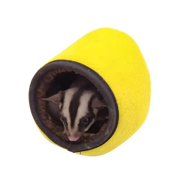 

2020 cute small animal cages pet rabbit hamster house bed rat qquirrel guinea winter warm hanging cage hamster nest