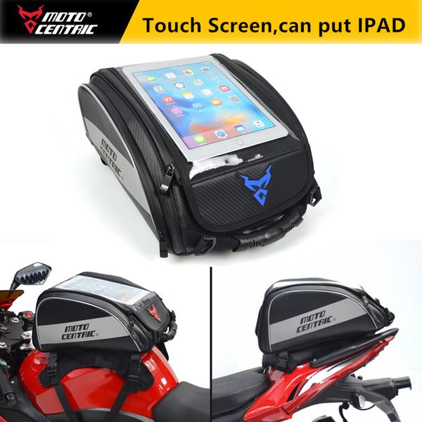 

moto centric waterproof carbon fiber motorcycle bag reflective multifunction motorcycle tank bag helmet bags alforjas para moto