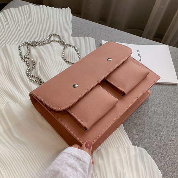 

vintage fashion matte tote bag 2020 fashion new women's handbag high capacity chain shoulder messenger bag
