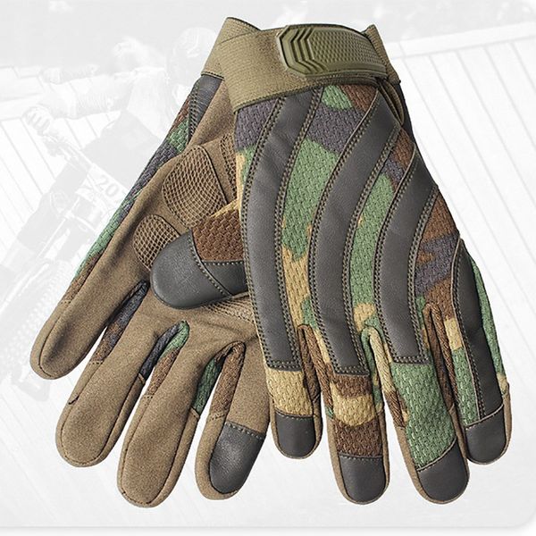 

fitness hiking cycling gloves full finger breathable anti-slip outdoor climbing mountaineering sports handwear sportswear, Black