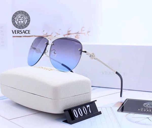 

металлический каркас дизайнерские солнцезащитные очки роскошные солнцезащитные очки для мужчин женские очки adumbral uv400 марка v0007 7 цве, White;black