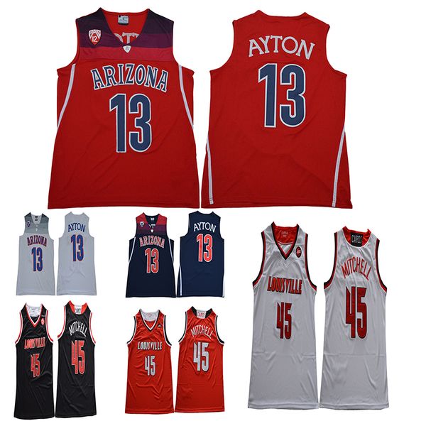 

Arizona Wildcats 13 Deandre Ayton Jersey College Basketball Louisville Cardinals University Man Size S to XXL