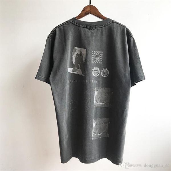 

t-shirt 2020 men women reflective material print tee classic 1 t-shirts distant future, White;black