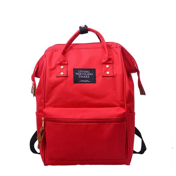 

2018 solid backpack school women and men travel bag double shoulder bag zipper dropship