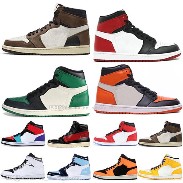 

with box 1 high og travis scotts spiderman bred banned 3 men women basketball shoes blue boys men sports designer sneakers