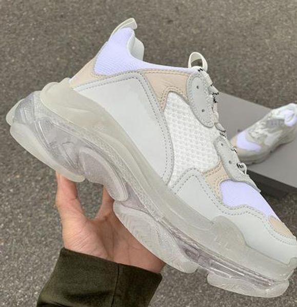 

Pari 2019 cry tal bottom triple lei ure hoe luxury dad hoe platform triple neaker for men women vintage kanye old grandpa trainer