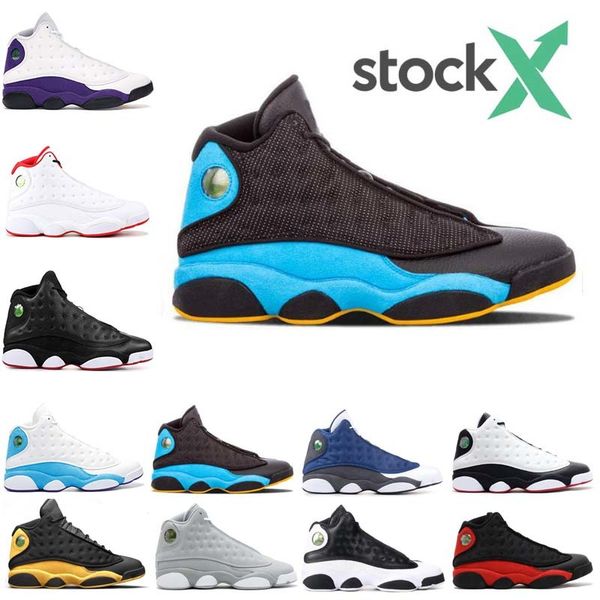 

stock x 13 13s men basketball shoes playoff black cat bred chicago flint cap and gown barons designer trainers sport sneaker 7-13