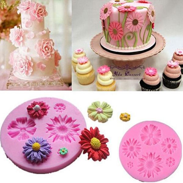 3D Silicone Fondant Mould Cake Mold Chocolate Baking Sugarcraft Decorating Tools