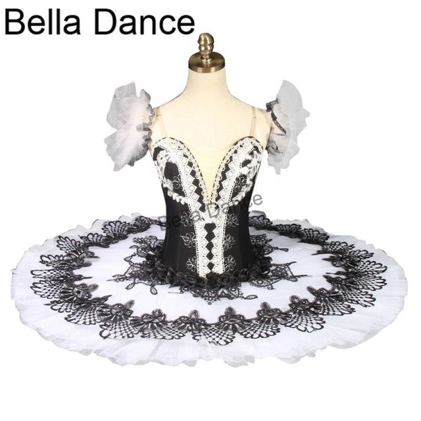 

professional ballet tutu black white nutcracker ballerina pancake performance ballet tutubt9052a, Black;red