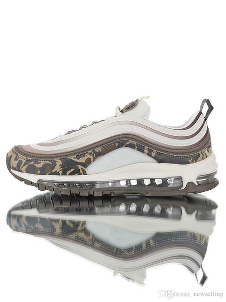 

97s wmns premium mink brown white camouflage color og running shoes original sneaker outdoor designer, White;red