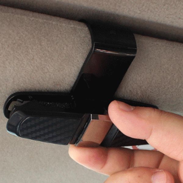 

dewtreetali universal car auto sun visor clip holder for reading glasses sunglasses eyeglass card pen sunglass clip