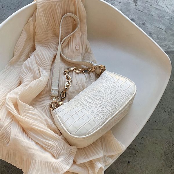 

this year's popular women's 2020 fashion magic small small simple single shoulder armpit bag all-match women's magic bag, White
