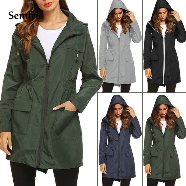 

semfri spring and autumn windproof new jackets coat women's fashion loose windbreaker women's growth jacket 2019 women clothing, Black;brown