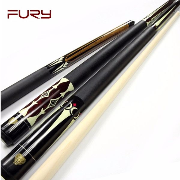 

fury billiard pool cue, cue tip 10.5mm / 11.5mm / 13mm, maple wood, 1/2 snooker cue for chinese billiards ing