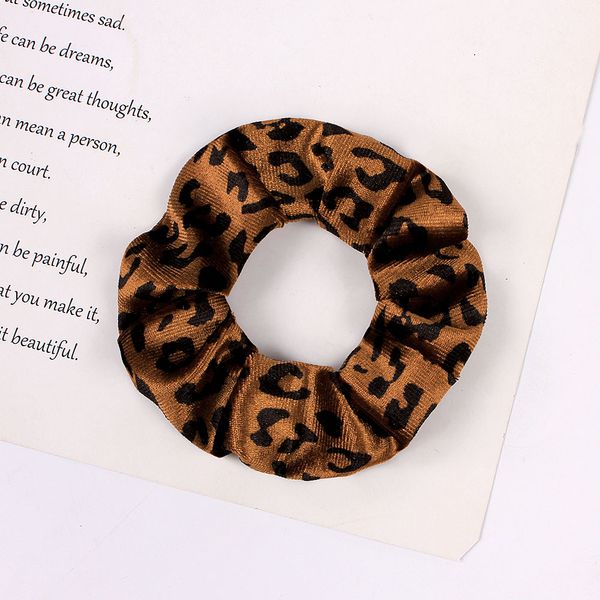 

scrunchie stretch headband scrunchies women elastic hair bands ties girls leopard velvet hairband head band accessories 20pcs 1013, Slivery;white