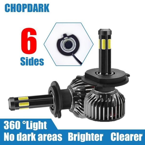 

6 шесть боковых автомобилей мотоцикл светодиодные фары лампы 50 вт 14000lm яркий 6000 к h7 h4 h8 h9 h11 h16 (jp) 9005 h10 9006 hb3 hb4 9012