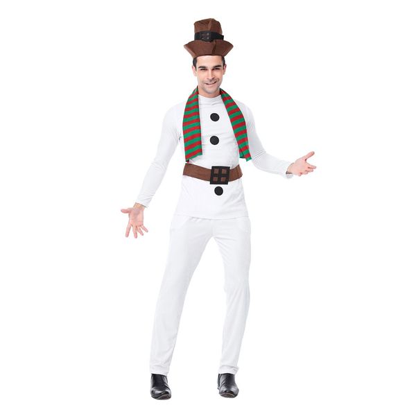 2019 Men Christmas Costume Cosplay Ball Party Xmas Suit Fashion Men White Christmas Costume 2019 Ropa De Hombreg12 From Blueberry07, $76.58