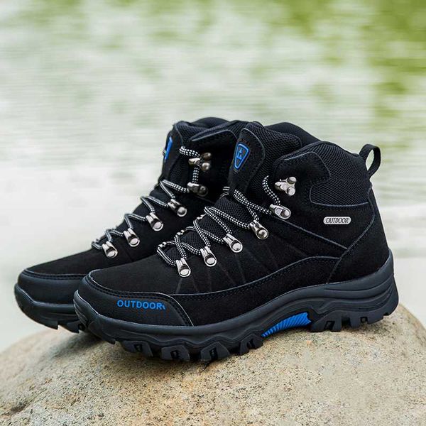 

men hiking shoes waterproof leather shoes climbing & fishing new outdoor men high spring boots trekking sneaker