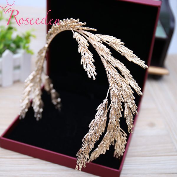 

baroque queen bride headband princess hairband wedding bridal hair accessories jewelry tiara re3818, Golden;white