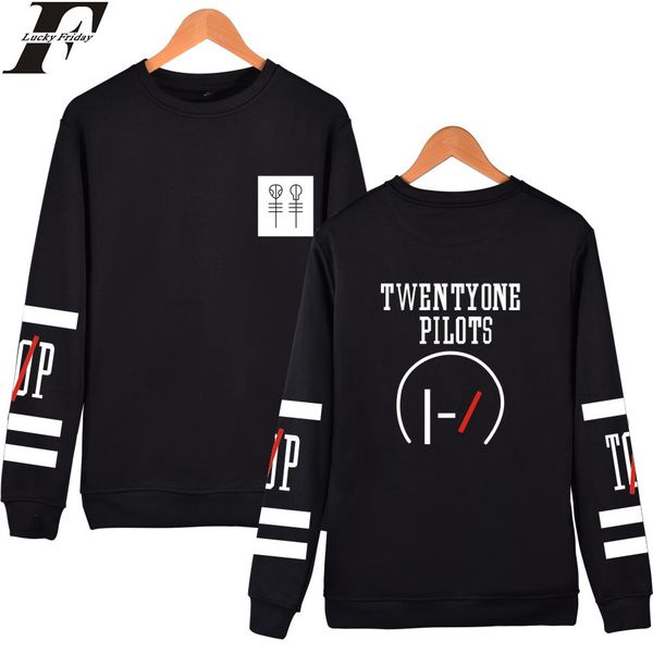 

luckyfridayf двадцать один летчики толстовки монолитным мужчины марка дизайнерские мужские толстовки 21 пилотов толстовка мужская с капюшоно, Black