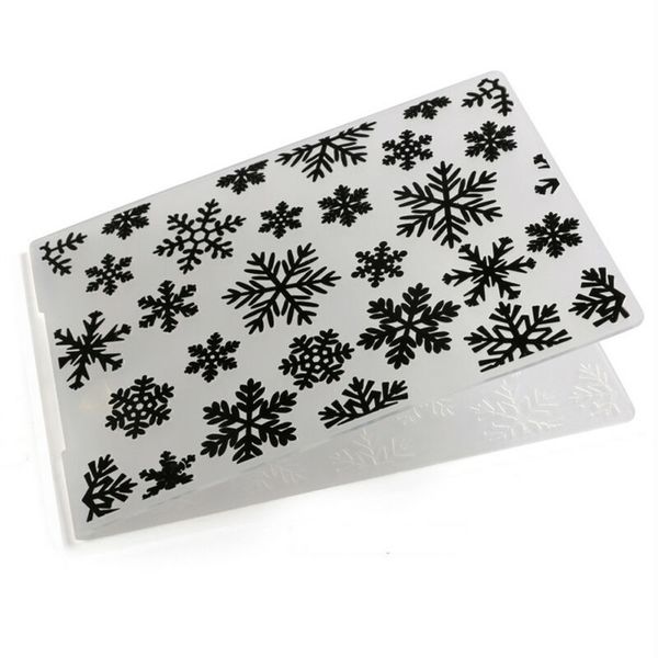 

new fashion christmas snow plastic embossing folders template diy scrapbooking cards crafts