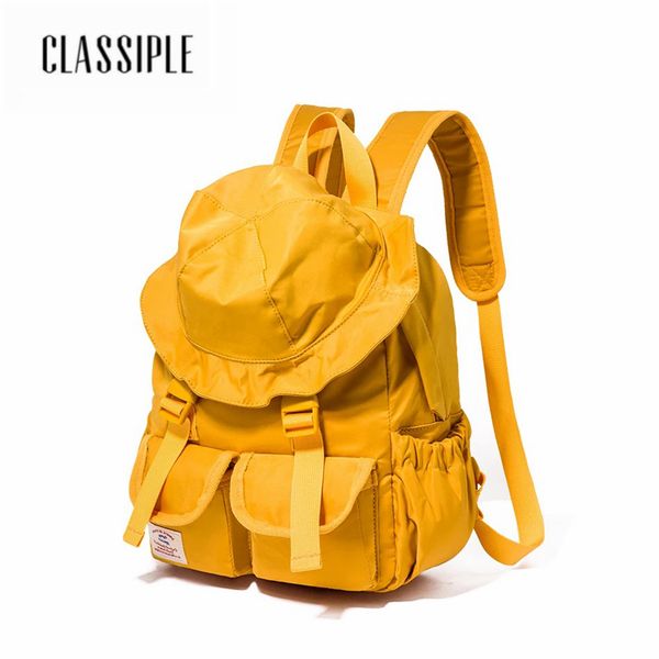 

2018 women backpack fashion causal bags yellow hat cute bag women's school bag adolescent girls backpacks
