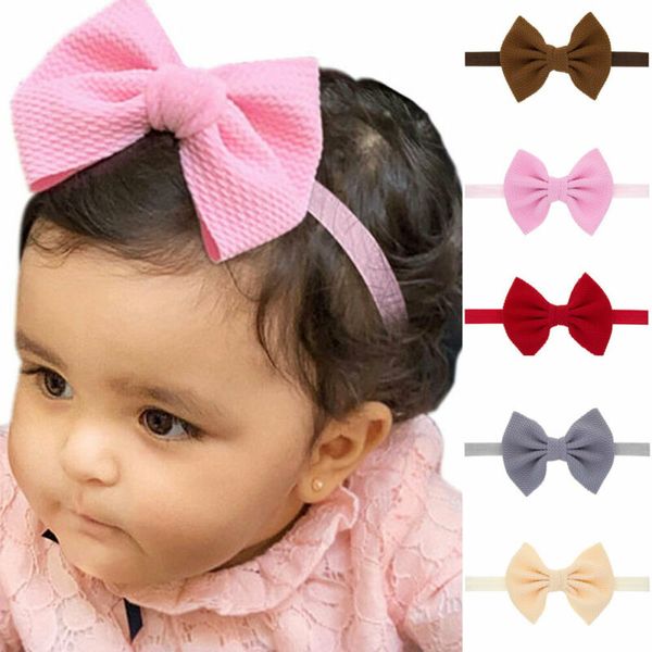

2020 Newest Hot Newborn Girl Baby Toddler Flower Bow Headband Hair Band Headwear Showy Photo Props Baby Gift Headdress