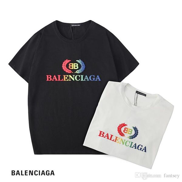 

Cotton men men women women 1 hirt ummer logo print fa hion balenciaga t hirt t hirt hoodie uit tee whole ale
