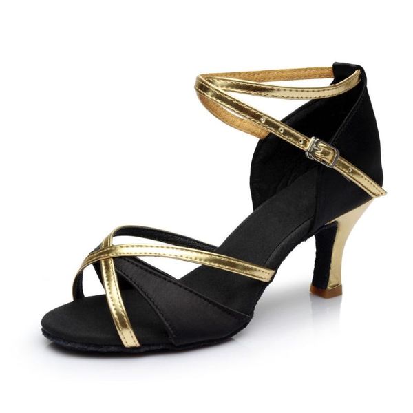 

women ballroom latin dance shoes high-heeled 5/7 cm female salsa shoes tango samba dance suede sole va30836