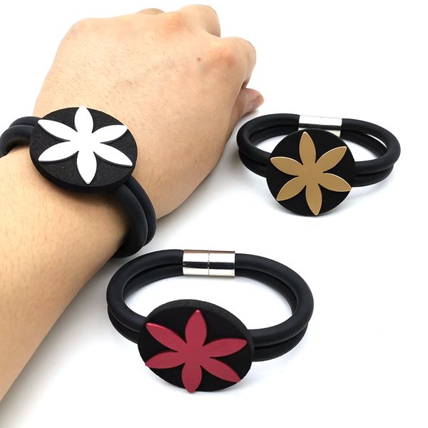 

yd&ydbz harajuku punk style new jewelry for women men friendship bracelets statement gothic armband, Black