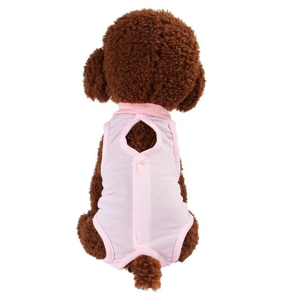 

puoupuou solid dog clothes summer dogs coat cotton dogs pets clothing for small medium dogs/cats pink blue ropa para perros dog apparel