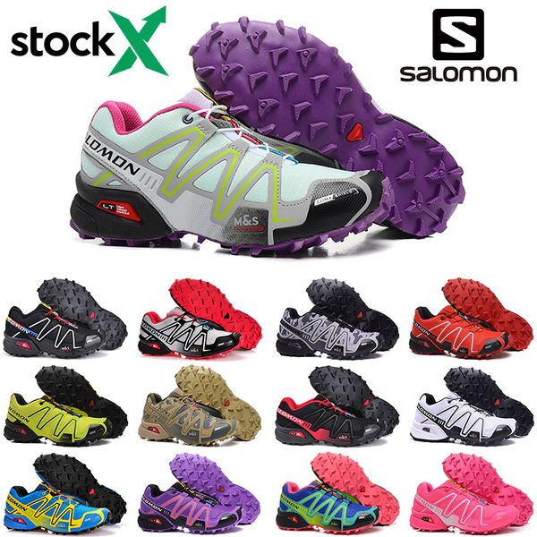 

fashion salomon 3 stock x speedcross cs 3s men women running shoes speed cross mens trainers outdoor sports sneakers hiking size 36-46, White;red