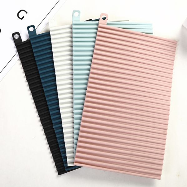 

foldable drain silicone pad non-slip drain drying flume draining mat non-slip trivet washboard home kitchen accessories tool