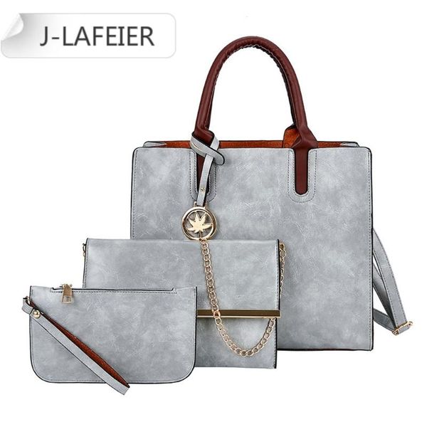 

hand bag 3pcs women bag set fashion pu leather ladies handbag solid color messenger shoulder wallet bags for women 2020