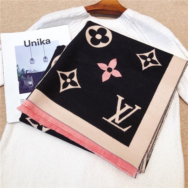 

2019 luxury star with the same fashion ladies cashmere scarf designer shawl scarf ladies winter warm scarf size 180 * 30 cm, Blue;gray