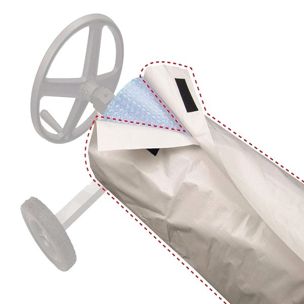 

swimming pool cover garden practical open air oxford waterproof clean ground professional dustproof outdoor roll protector