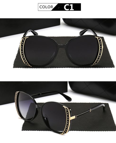 

2019 new style sunglasses 3778 for women european and american vintage sunglasses with large frames pink polarized sunglasses for women, White;black