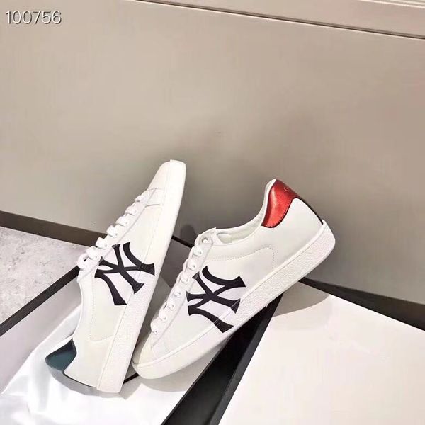 

New fa hion de igner hoe uper g men women ca ual hoe neaker flat handmade lace up white hoe real leather with box 35 46