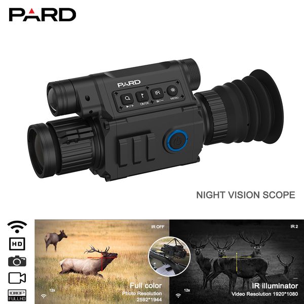 

Ночное видение охотничий прицел Pard NV008 6.5 x-12x builin ИК-подсветка запись изображений и видео для дневной и ночной охоты WIFI поддерживается