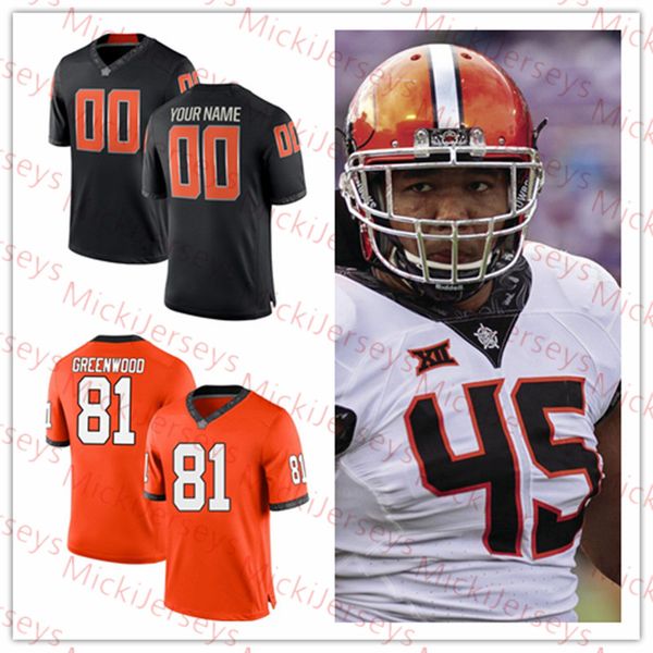 

Custom Oklahoma State Cowboys Football Jersey Darrion Daniels LC Greenwood John Kolar CJ. Moore Spencer Sanders Kemah Siverand OSU Jersey