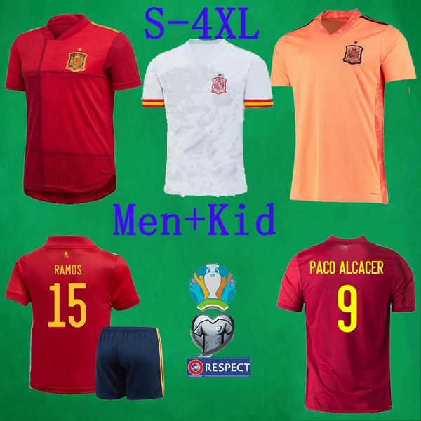 

2020 spain soccer jersey player fans verson football jerseys 20 21 espana a.iniesta ramos isco football shirts men + kids football kits
